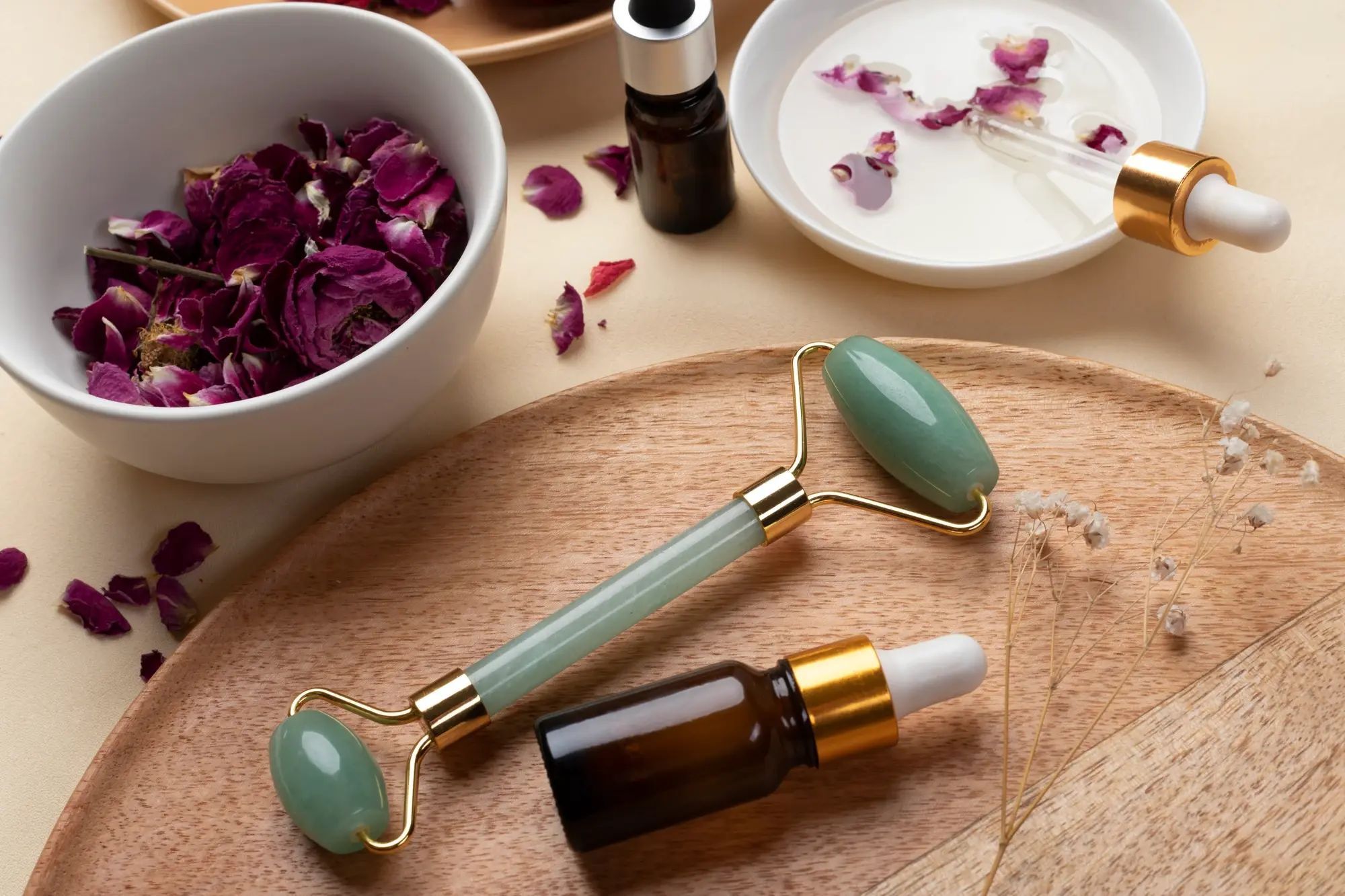 Celest Roll Jade Roller Set