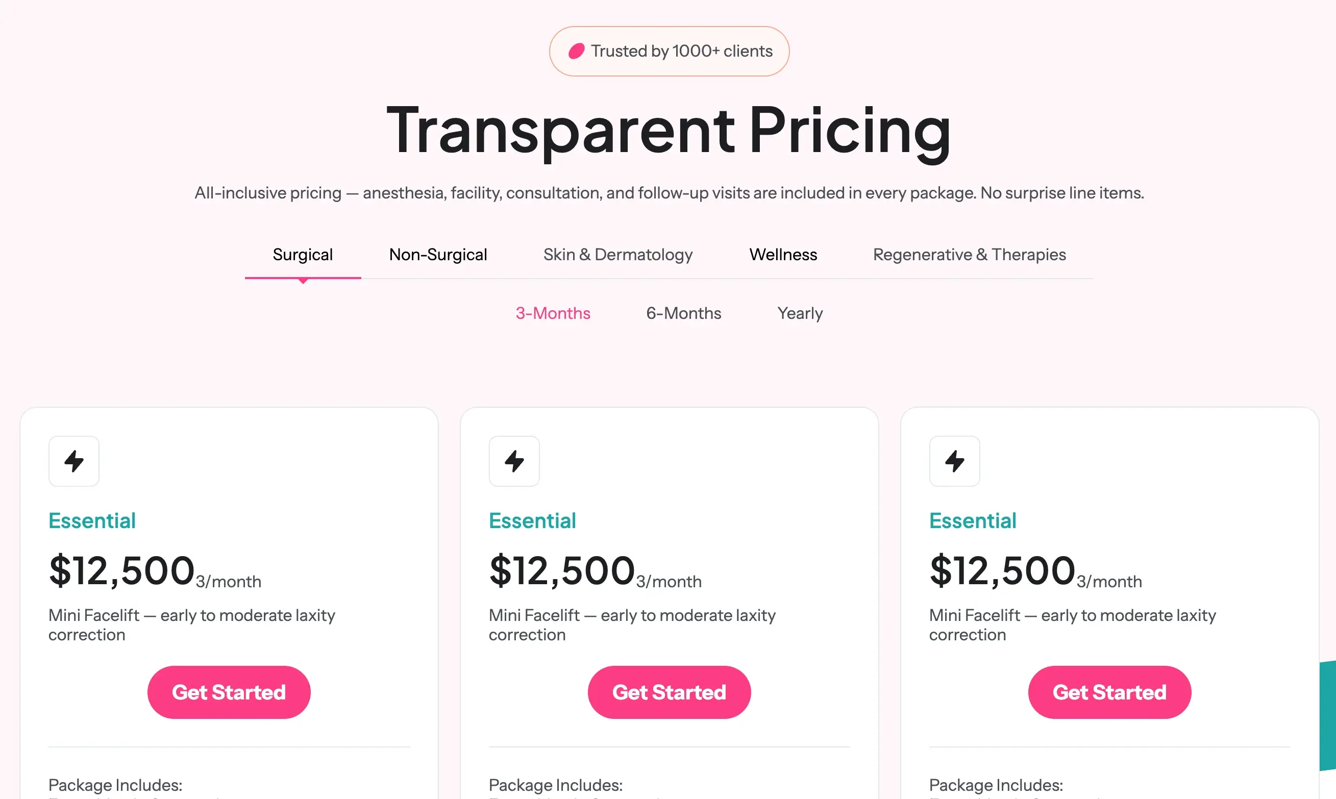 Pricing 